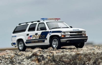 [ Pre-order ] MK Miniatures 1:64 Chevrolet Suburban GMT800 United States Capitol Police Car, White, China Hangzhou International Model Show Exclusive