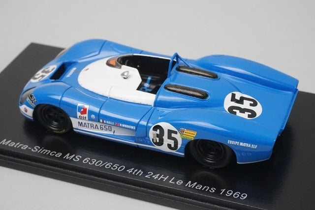 1:43 Spark S3549 Matra Simca MS 630/650 Le Mans 24H 4th 1969 #35 N.Galli / R.Widdows
