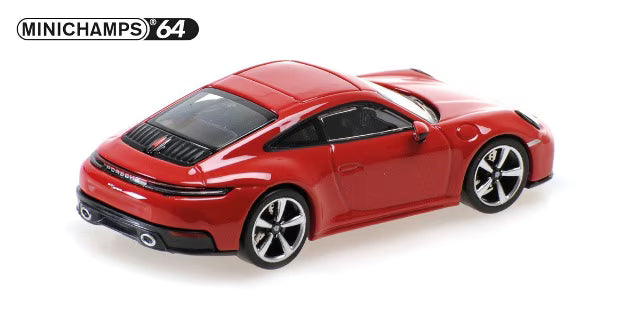 [ Pre-order ] 640064020 MINICHAMPS 1:64 Porsche 911 (992.2) Carrera 2025 Red