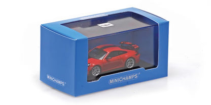 [ Pre-order ] 640064220 MINICHAMPS 1:64 Porsche 911 (992.2) GT3 2025 Red/Weissach Package