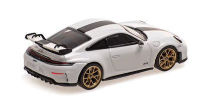 [ Pre-order ] 640064221 MINICHAMPS 1:64 Porsche 911 (992.2) GT3 2025 White/Weissach Package
