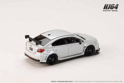 [ Pre-order ] HJ643068W Hobby Japan 1:64 Subaru S207 NBR Challenge Package Crystal White Pearl