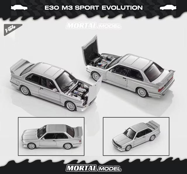 [ Pre-order ] Mortal 1:64 BMW M3 E30 M3 Sedan Silver Gray