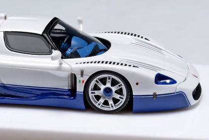 [ Pre-order ] YM model 1:64 Maserati MC12 Stradale White Blue