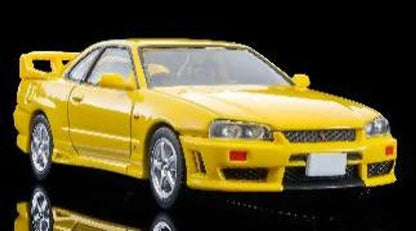 [ Pre-order ] LV-N365a TOMYTEC 1:64 Nissan Skyline 2-Door Sports Coupe 25GT Turbo with Optional Parts (Yellow) 1998 Model 339052