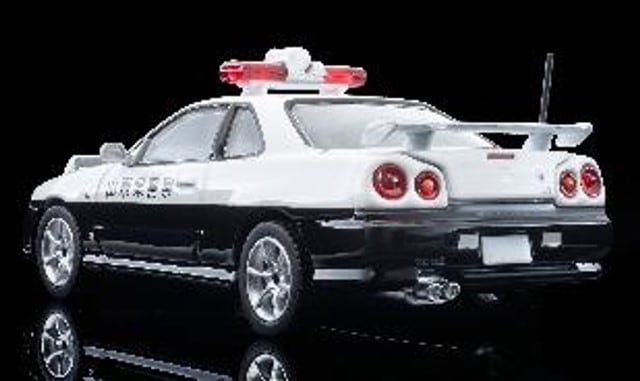 [ Pre-order ] LV-N366a TOMYTEC 1:64 Nissan Skyline 2-Door Sports Coupe 25GT Turbo Patrol Car (Yamanashi Prefectural Police) 1998 Model 336716