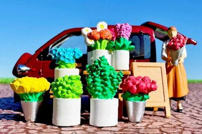 [ Pre-order ] TOMYTEC 1:64 Diorama Collection 64 #CarSnap 17b Flower Shop 2 (Daihatsu Midget 2 Cargo included) 339663