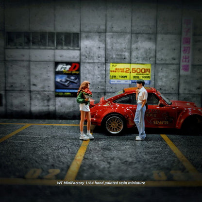 [ Pre-order ] WT2025121119-C WT Minifactory 1:64 Couple Giving Flowers Duo Figures, Set of 2, Red, Bouquet of Flowers