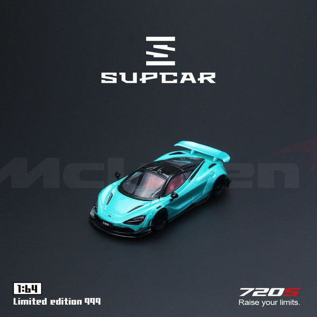 [ Pre-order ] SC64043 SUPCAR SC 1:64 McLaren 720S Cyan Blue Ordinary