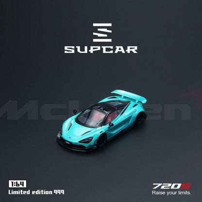 [ Pre-order ] SC64043 SUPCAR SC 1:64 McLaren 720S Cyan Blue Ordinary