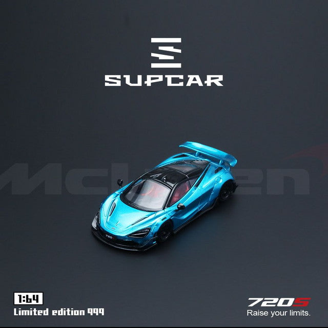 [ Pre-order ] SC64045 SUPCAR SC 1:64 McLaren 720S Bright Blue Ordinary