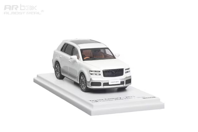 [ Pre-order ] 670221201 AR Box [ Almost Real Model ] 1:64 Toyota Century SUV G70 2023 White-Silver