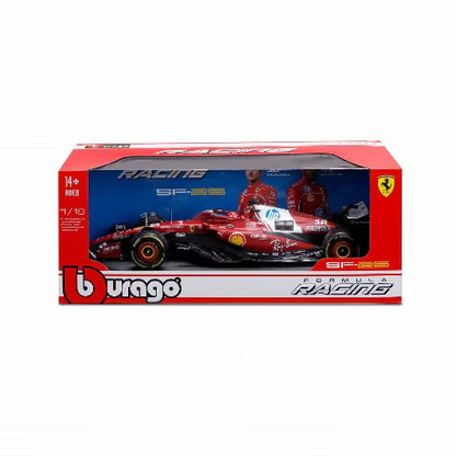 [ Pre-order ] 18-16816L BBURAGO 1:18 Ferrari SF-25 2025 Australian GP #16 C. Leclerc Driver Window Box