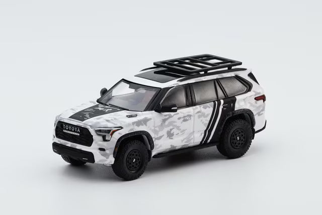 [ Pre-order ] KS-068-570 GCD Gaincorp Products 1:64 Toyota Sequoia SUV White Camouflage (LHD)