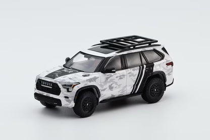 [ Pre-order ] KS-068-570 GCD Gaincorp Products 1:64 Toyota Sequoia SUV White Camouflage (LHD)