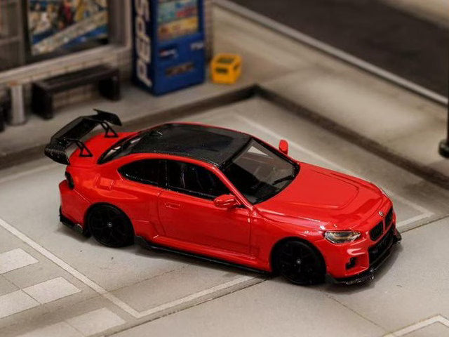 [ Pre-order ] SW Street Weapon 1:64 BMW G87 M2 ADRO Modified Modification High Tail Red
