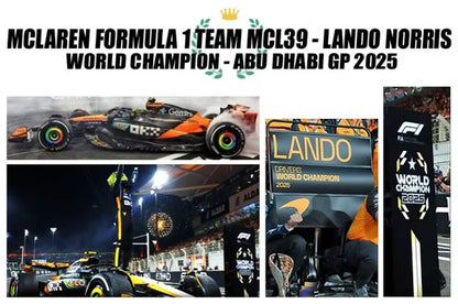 [ Pre-order ] 537254104 MINICHAMPS 1:18 McLaren F1 MCL39 Abu Dhabi GP 2025 L. Norris #4 World Champion