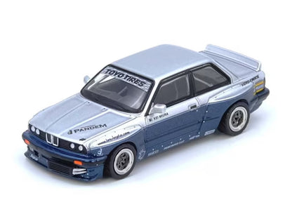 [ Pre-order ] IN64-E30P-SILBLU INNO MODELS 1:64 PANDEM E30 M3 Silver/Blue
