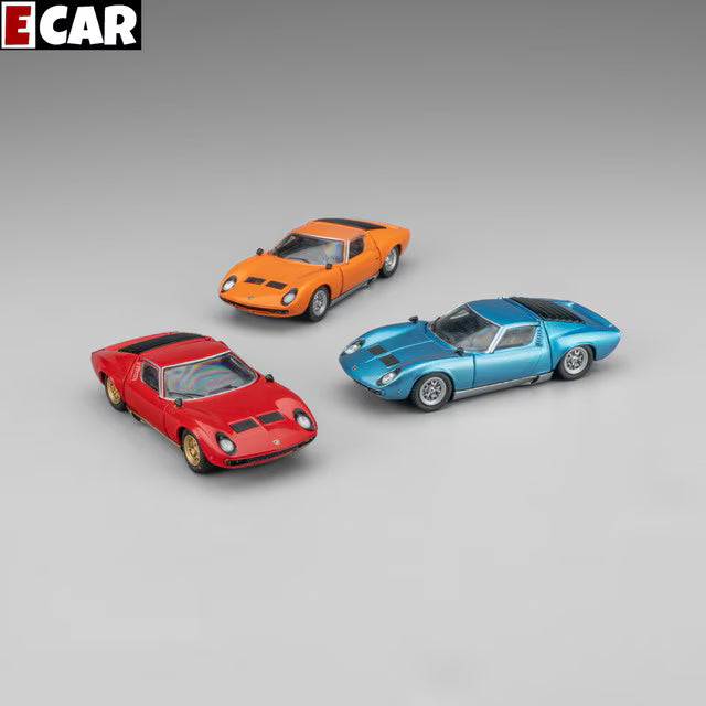 [ Pre-order ] Element Car Model 1:64 Lamborghini Miura Fully Openable Orange