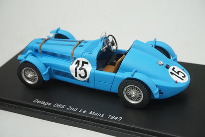 1:43 Spark S2730 Delage D6S Le Mans 2nd 1949 #15 H. Leveaux / J. Hubert