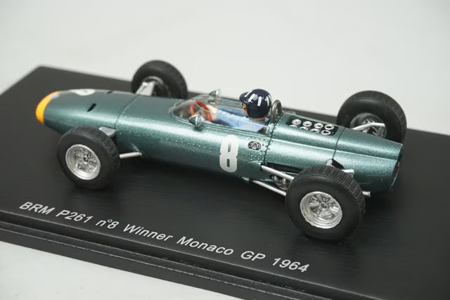 1:43 Spark S1156 BRM P261 Winner Monaco GP 1964 #8 G.Hill