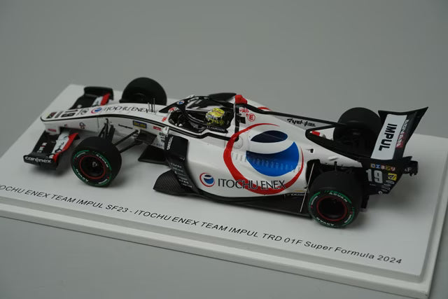 1:43 Spark SFJ033 Itochu Enex Team Impul SF23 TRD 01F Super Formula 2024 #19 T. Pourchaire