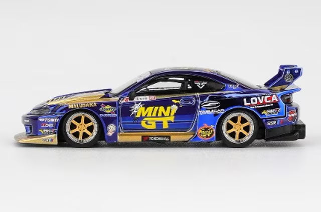 [ Pre-order ] MGT01185-R TSM MINI-GT 1:64 Scale Nissan Silvia (S15) LB-Super Silhouette #555 2025 Formula Drift Halloween Special (Right-Hand Drive)