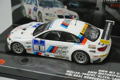 1:43 MINICHAMPS 437112101 BMW M3 GT2 Motorsport 24H Nürburgring ADAC 2011 #1