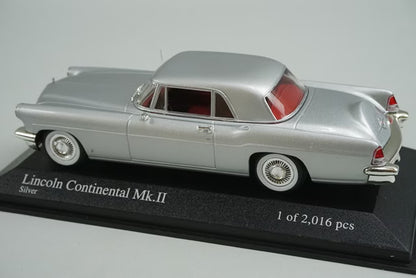 1:43 MINICHAMPS 400082301 Lincoln Continental MKII 1956 Silver model car
