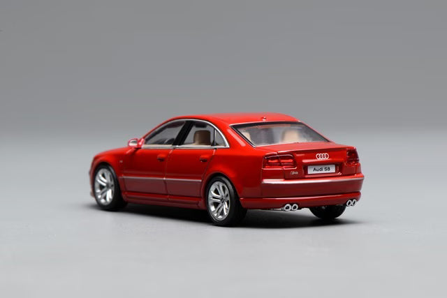 [ Pre-order ] M68215 MOTORHELIX 1:64 Audi S8 (D3) 2008 Misano Red