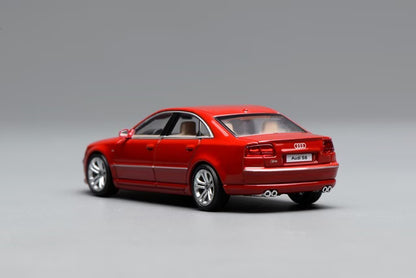 [ Pre-order ] M68215 MOTORHELIX 1:64 Audi S8 (D3) 2008 Misano Red