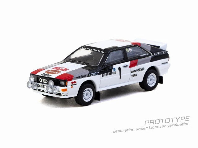 [ Pre-order ] T64S-025-82RAC01 Tarmac Works 1:64 Audi Quattro A1 Lombard RAC Rally 1982 #1 Winner