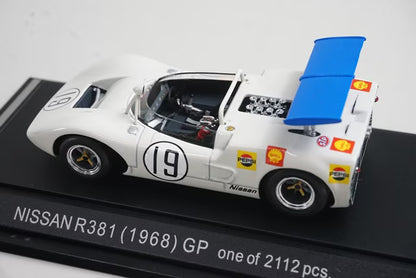 1:43 EBBRO 43495 Nissan R381 (1968)GP #19 White