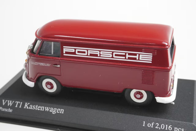 1:43 MINICHAMPS 430052206 VW T1 Kastenwagen 1963 Porsche