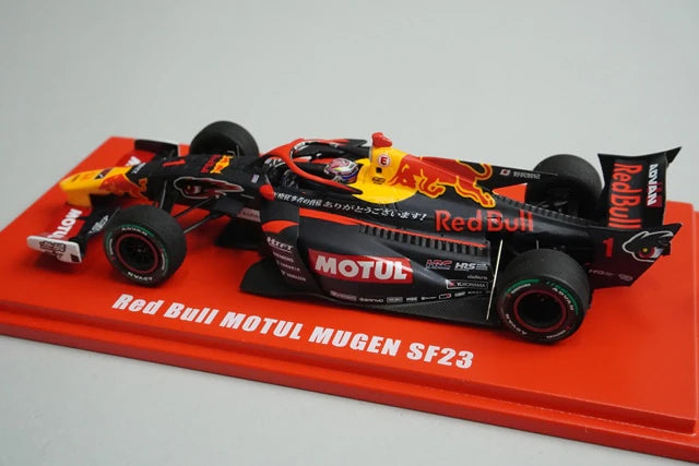 1:43 Spark 90000-XYM-330D Mugen Custom Red Bull Motul Mugen SF23 #1