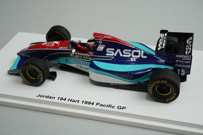 1:43 Spark FS19 Racing On Custom Jordan 194 Hart Pacific GP 1994 #15 Aguri Suzuki