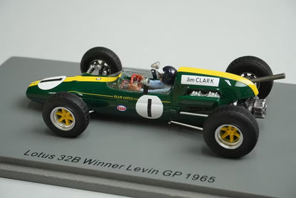 1:43 Spark S7304 Lotus 32B Levin GP Winner 1965 #1 J. Clark