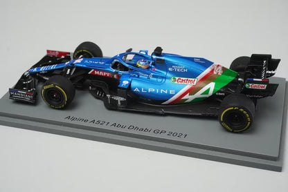 1:43 Spark S7858 Alpine A521 Abu Dhabi GP 2021 #14 F. Alonso
