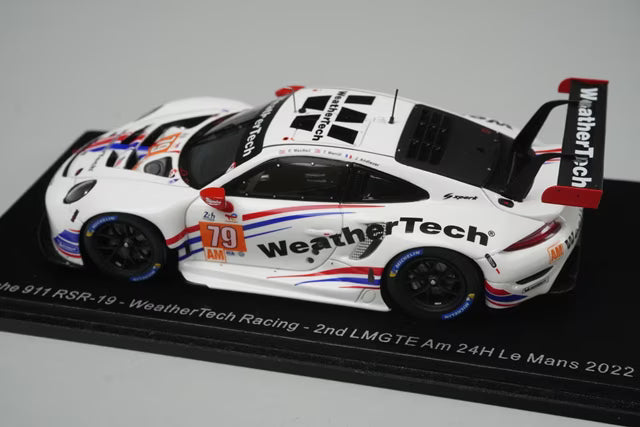 1:43 Spark S8651 Porsche 911 RSR 19 WeatherTech Racing LMGTE Am Le Mans 24H 2nd 2022 #79