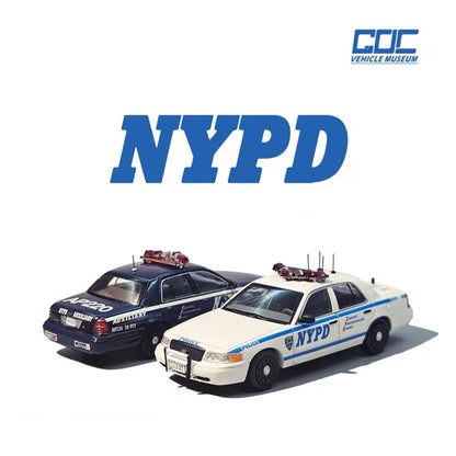 GOC 1:64 Ford Crown Victoria New York Police Car Dark Blue (AP220)