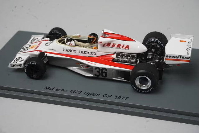 1:43 Spark S7148 McLaren M23 Spanish Grand Prix 1977 #36 E. de Villota