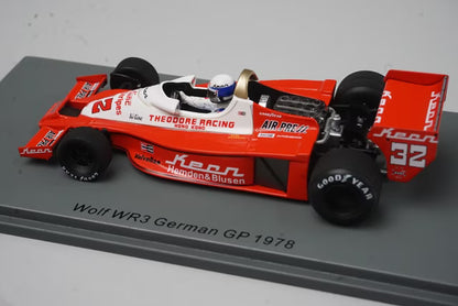 1:43 Spark S9999 Wolf WR3 German GP 1978 #32 K. Rosberg