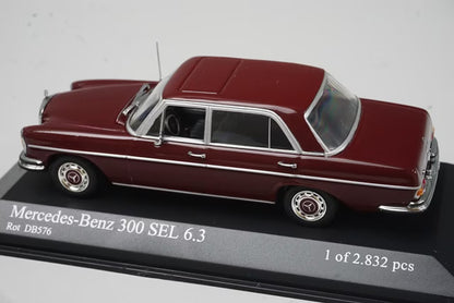 1:43 MINICHAMPS 430039102 Mercedes-Benz 300 SEL 6.3 1968-72 Red