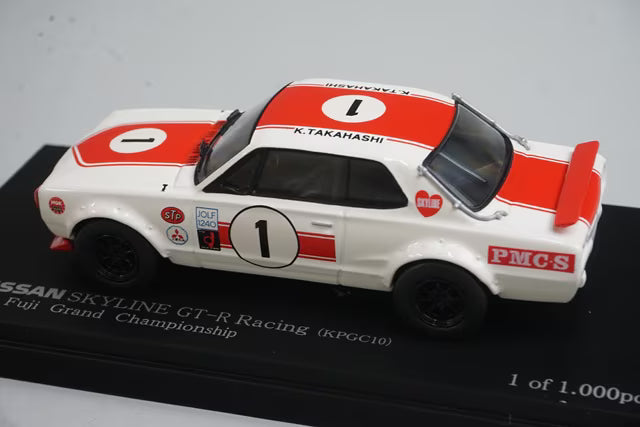 1:43 RAI'S H7437101 Nissan Skyline GT-R Racing (KPGC10) Fuji Grand Championship 1971 #1 Kunimitsu Takahashi