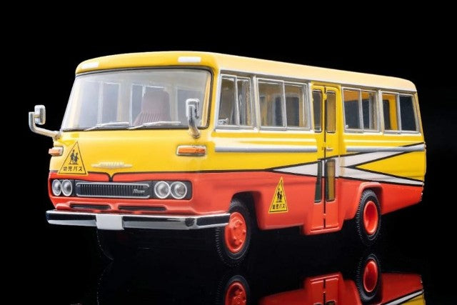 LV-N60b TOMYTEC 1:64 Nissan Civilian Kindergarten Bus (Yellow/Red) 339267