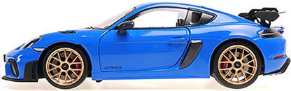 [ Pre-order ] 110062121 MINICHAMPS 1:18 Porsche Cayman GT4 RS 2024 Blue Weissach Package