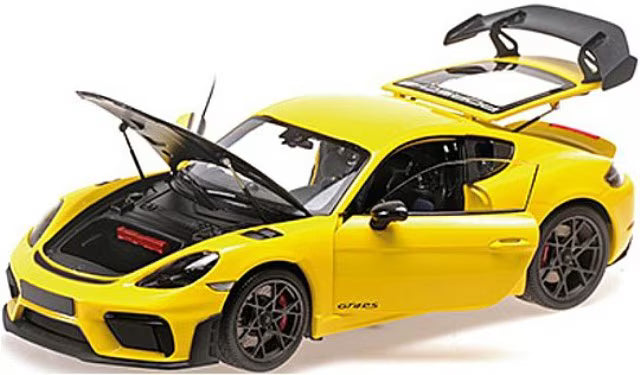 [ Pre-order ] 110062124 MINICHAMPS 1:18 Porsche Cayman GT4 RS 2024 Yellow Weissach Package