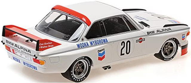 [ Pre-order ] 155732620 MINICHAMPS 1:18 BMW 3.0 CSL "BMW ALPINA" BRUN KOCHER #20 24H Spa 1973