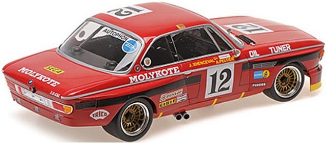 [ Pre-order ] 155742612 MINICHAMPS 1:18 BMW 3.0 CSL "BMW LUIGI" PELTIER XHENCEVAL/DIEUDONNEE #12 24H Spa 1974 Winner