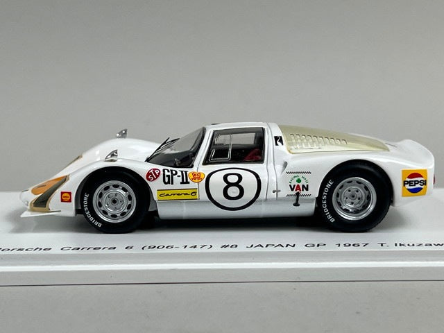 1:43 Spark SKB43028 Kidbox Custom Porsche Carrera 6 (906-147) Japanese GP 1967 #8 Toru Ikuzawa